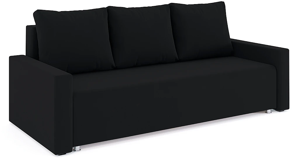 Черный диван еврокнижка Олимп Дизайн 10