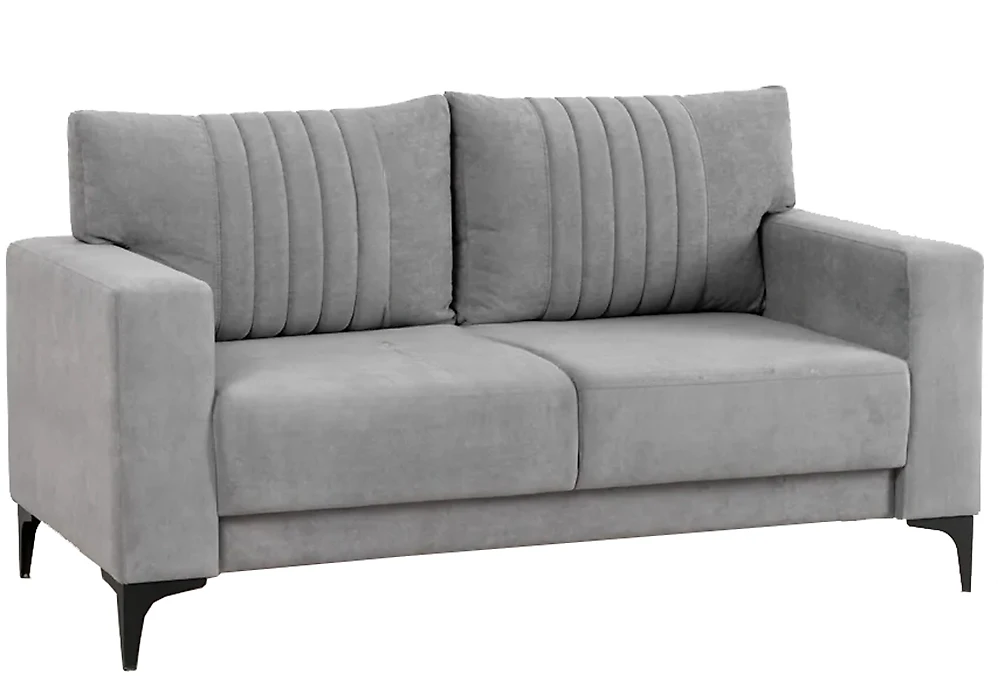 Прямой диван серого цвета Рико Дизайн 1