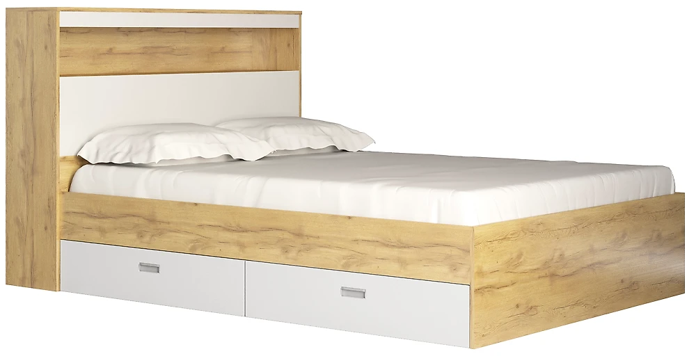 Кровать с высокой спинкой Виктория-2-140 Дизайн-1