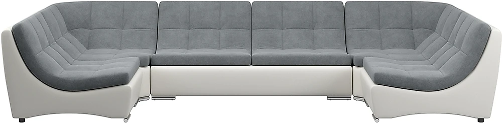 Угловой диван без подлокотников Монреаль-3 Слэйт