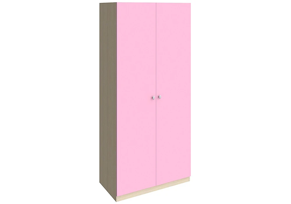 Распашной шкаф эконом класса Астра-60  (Колибри) Розовый