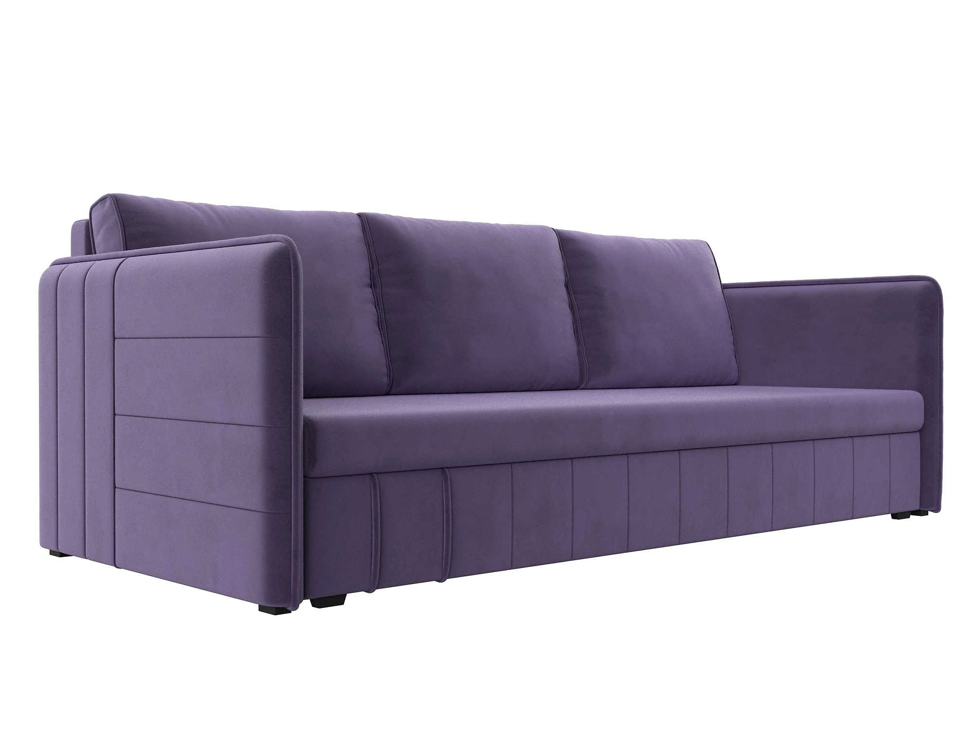 Фиолетовый диван Слим Плюш Дизайн 6