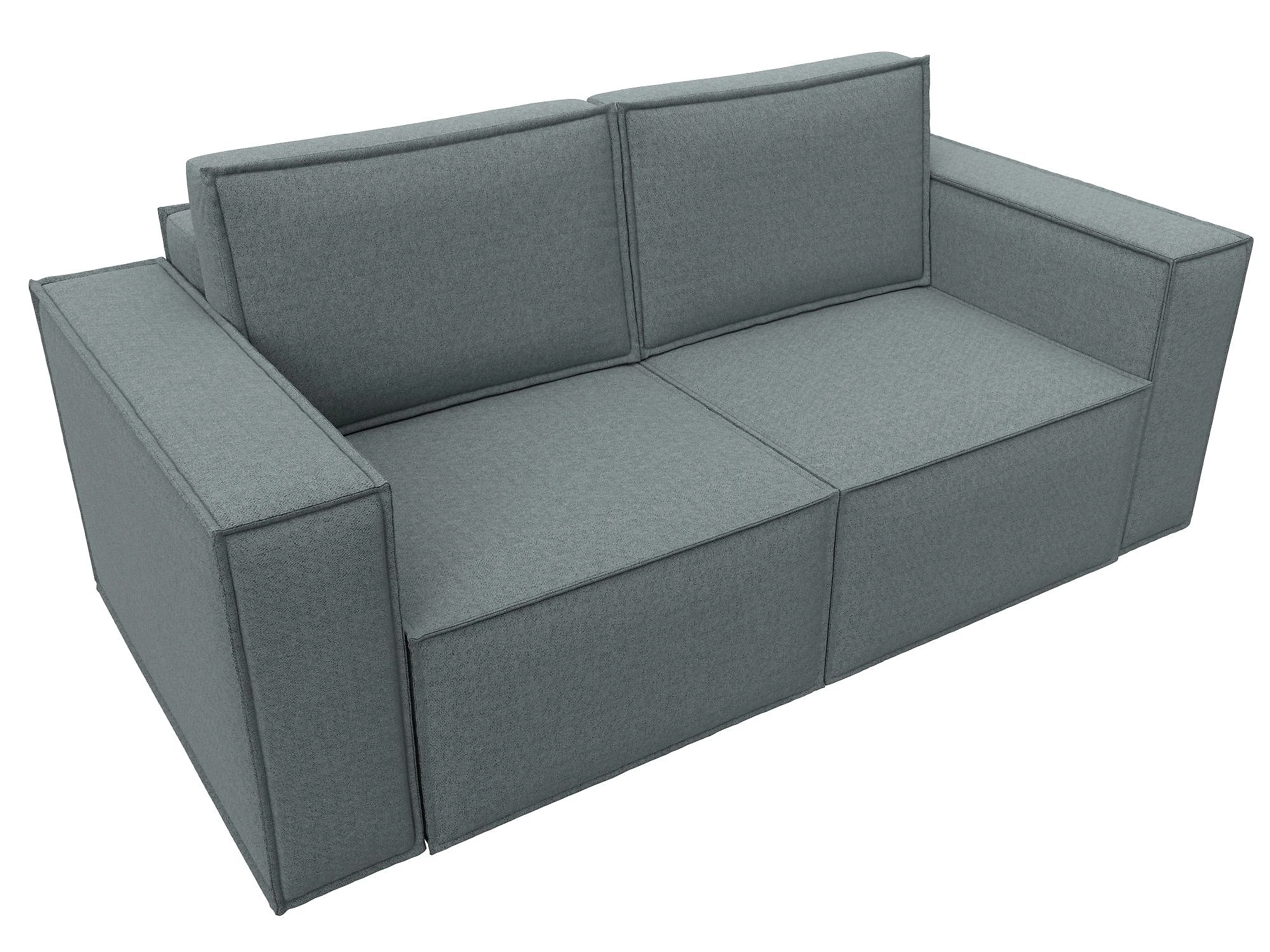 Прямой диван серого цвета Куба мини Дизайн 12