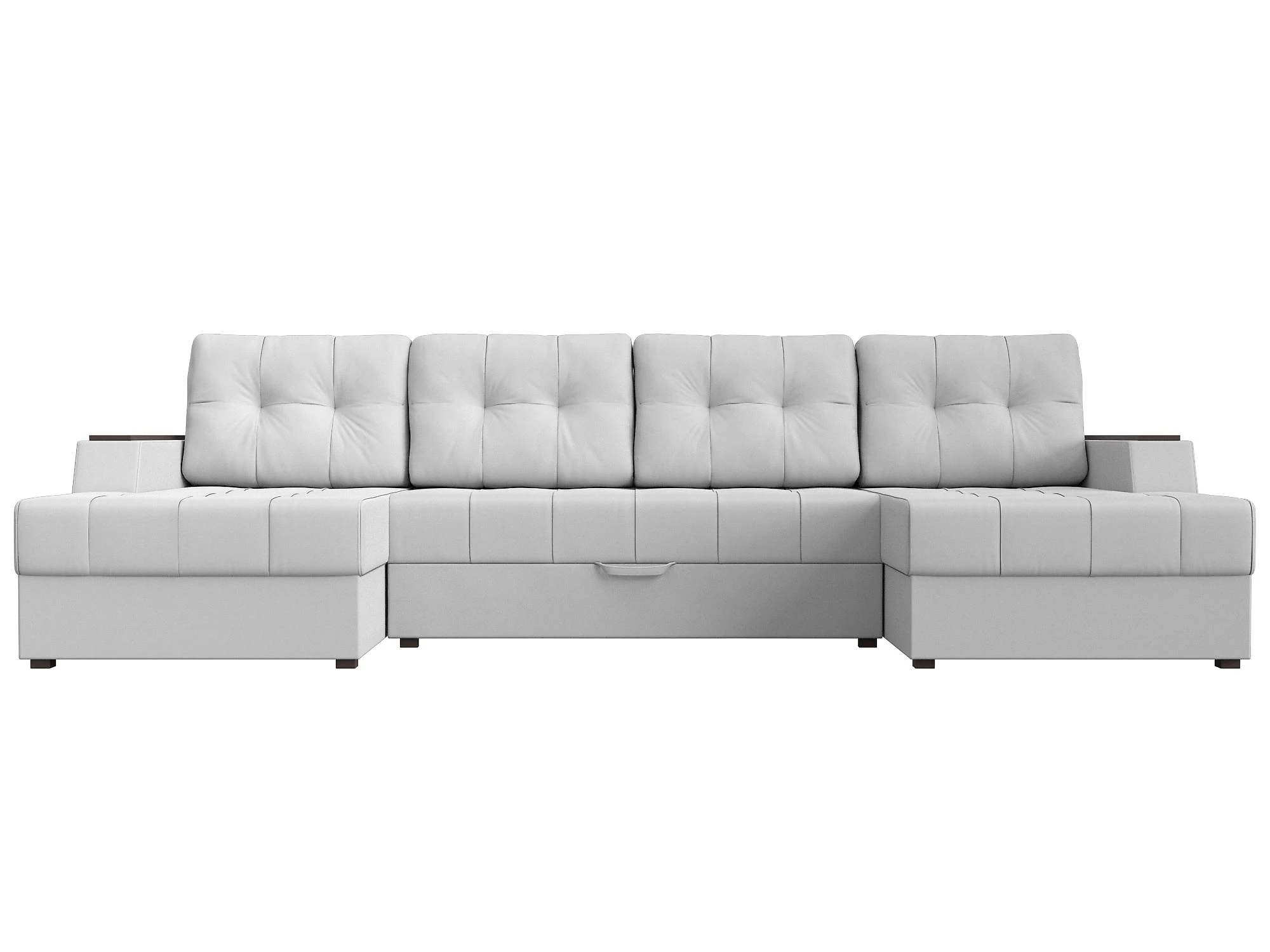 Раскладной кожаный диван Эмир-П Дизайн 3