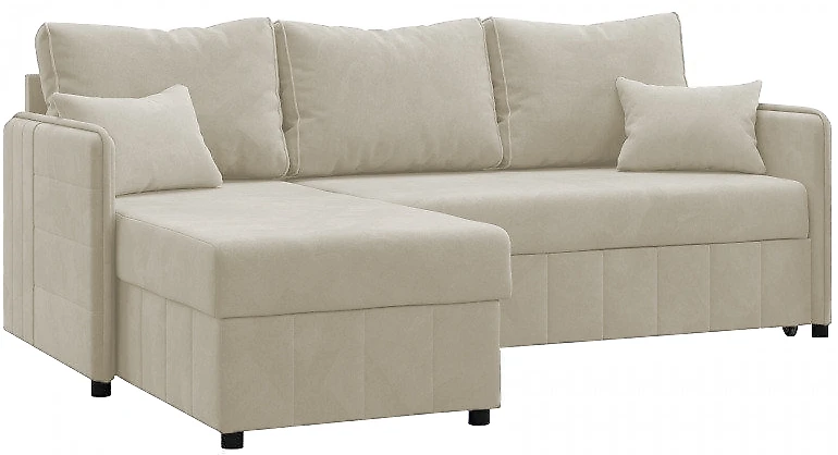 Угловой диван с левым углом Саймон Беж