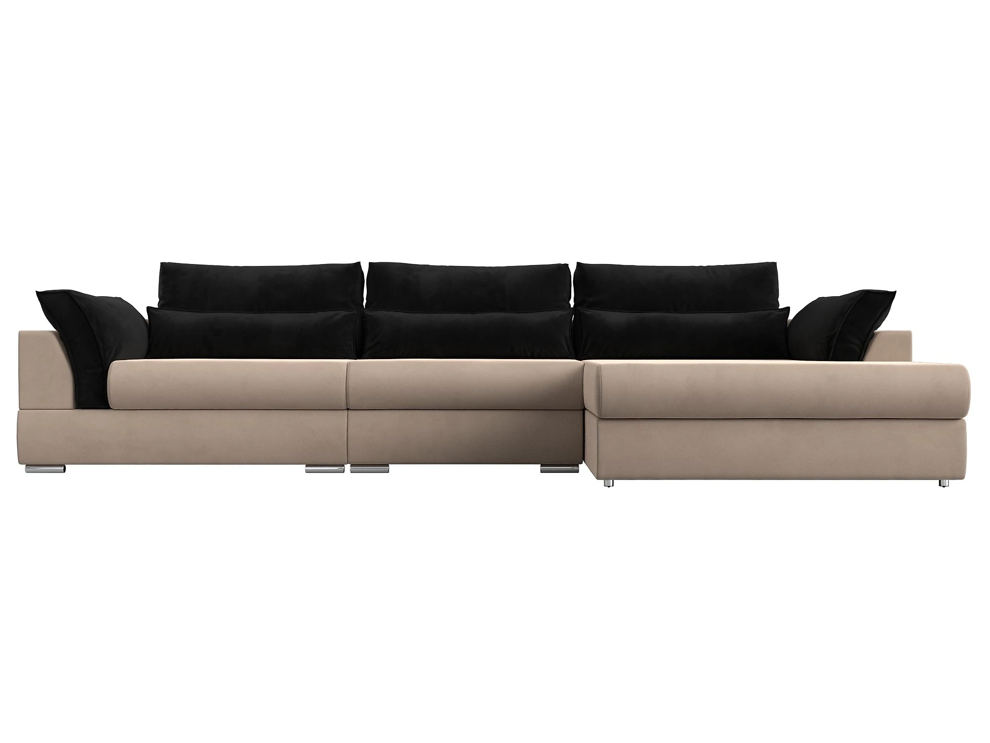Угловой диван с ящиком для белья Пекин Лонг Плюш Дизайн 7