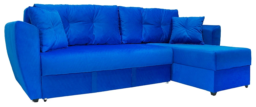 Угловой диван с ортопедическим матрасом Амстердам Блу