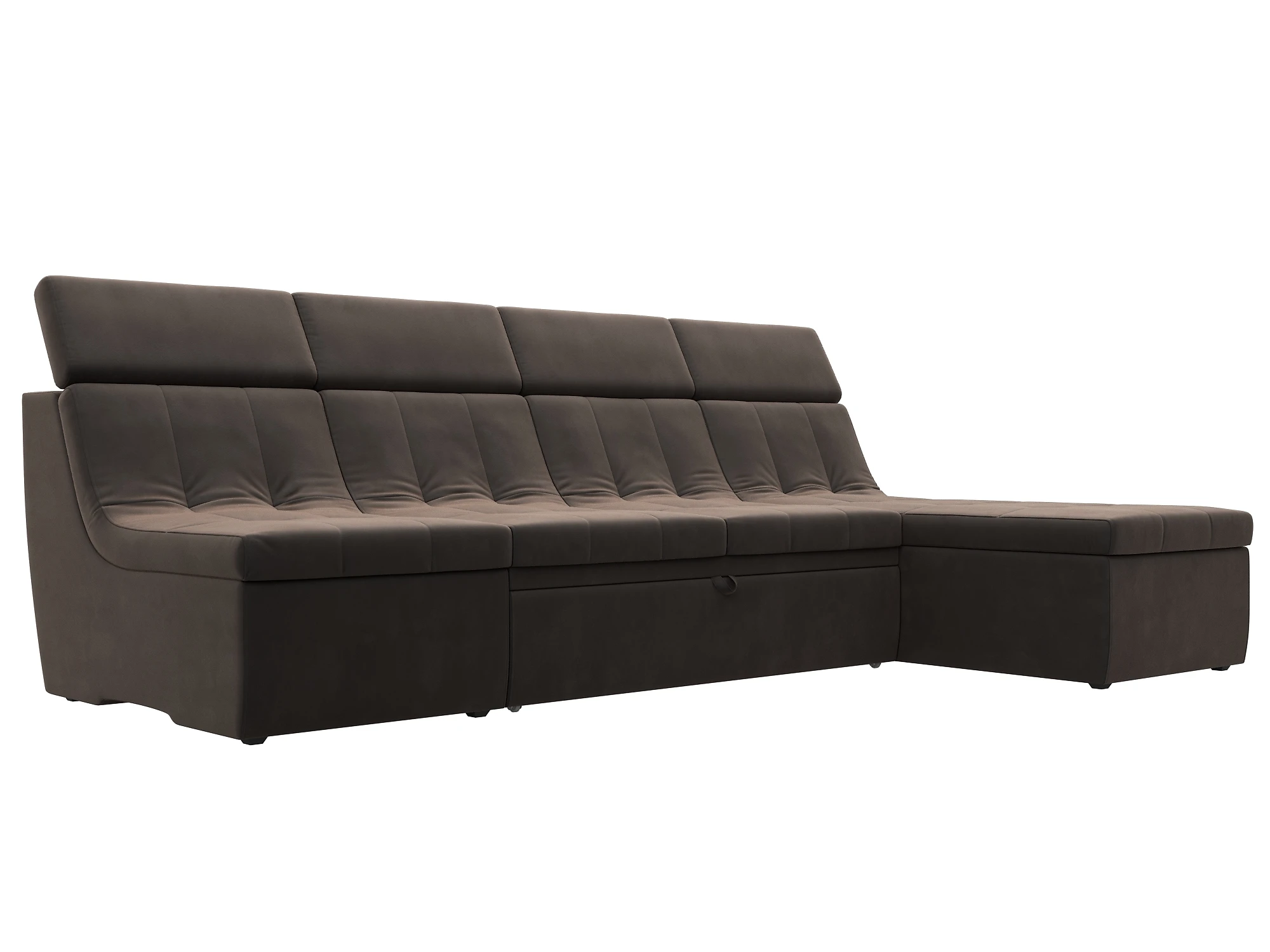 Угловой диван с канапе Холидей Люкс Плюш Дизайн 4