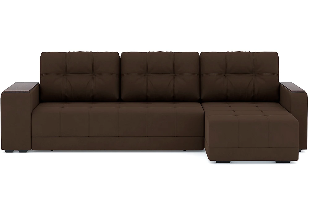 Угловой диван с правым углом Милан Велюр Дизайн 1