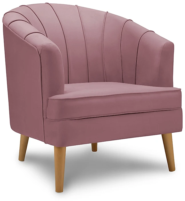 Розовое кресло Бёрн Дизайн 3