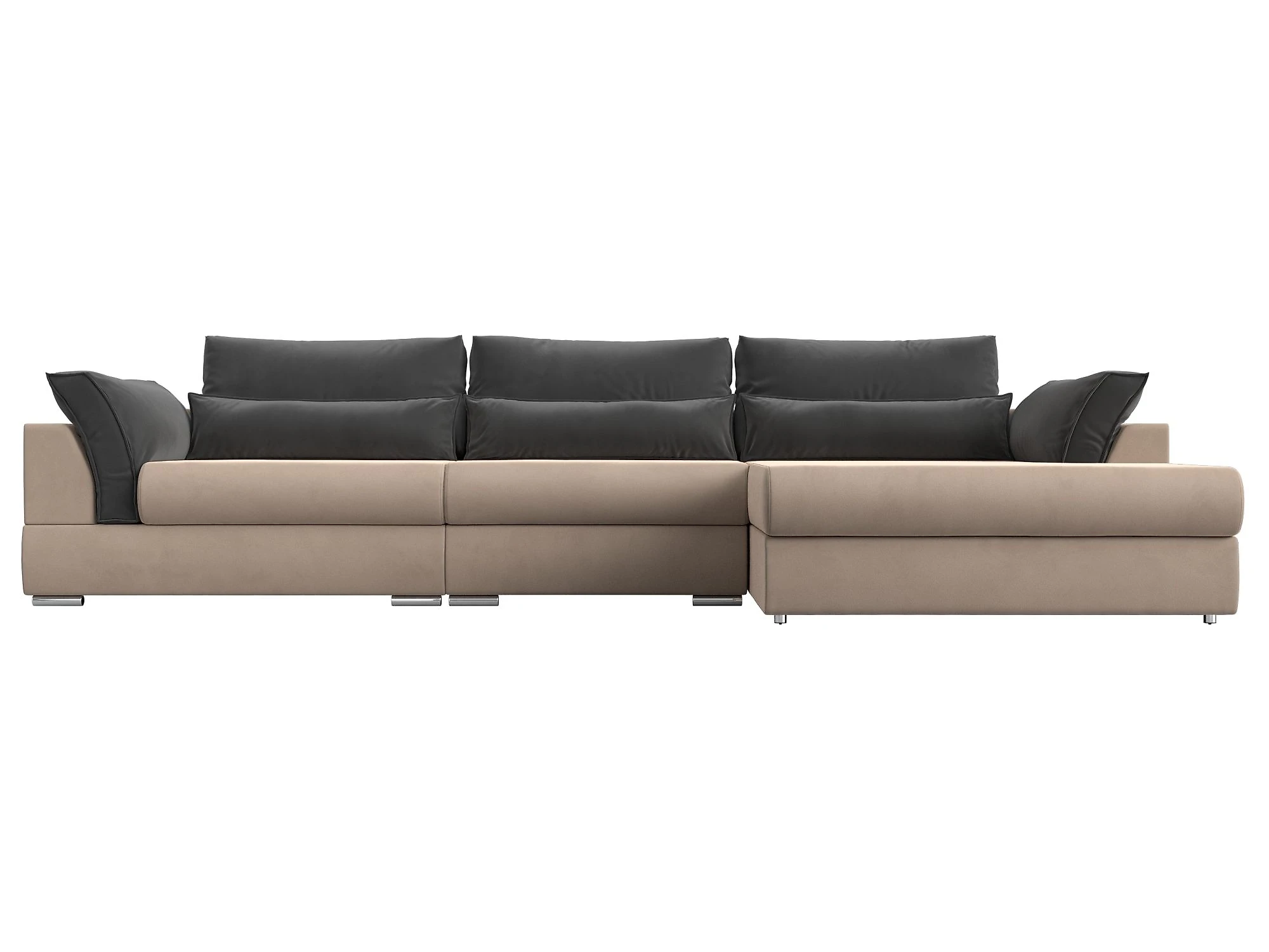 Угловой диван с ящиком для белья Пекин Лонг Плюш Дизайн 5
