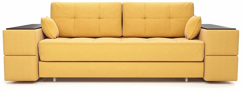 Жёлтый прямой диван Каймак 4 Дизайн 5