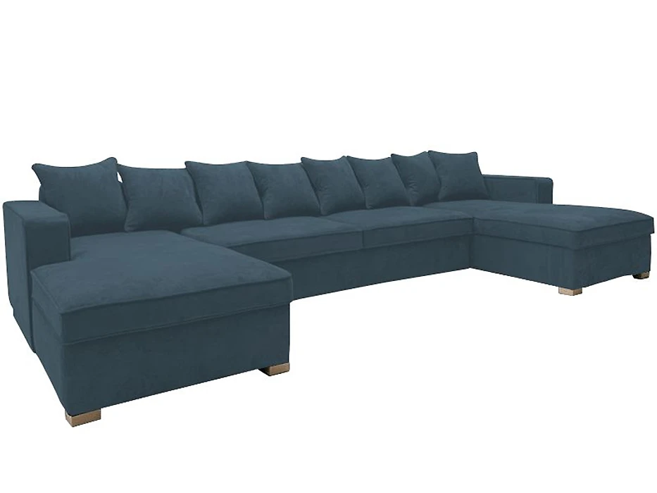 Синий модульный диван Pillopipe-П Дизайн 2