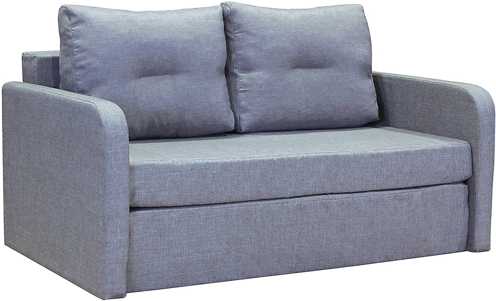Прямой диван серого цвета Бит-2 Лайт Грей