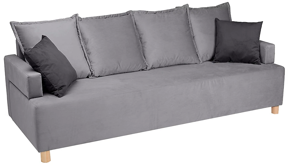 Прямой диван серого цвета Вивьен