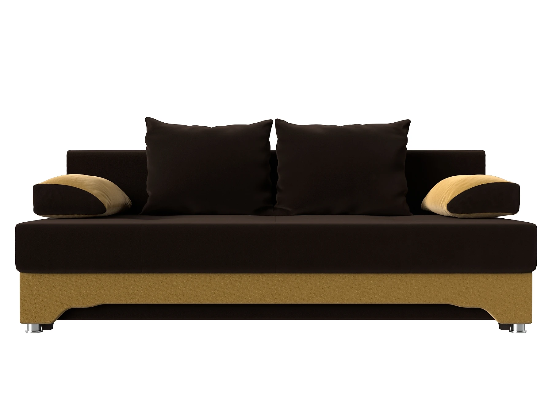 Жёлтый прямой диван Ник-2 Дизайн 22
