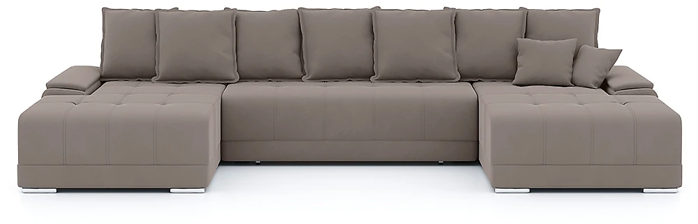 Угловой диван с канапе Nordviks П П-образный Плюш Дизайн-6