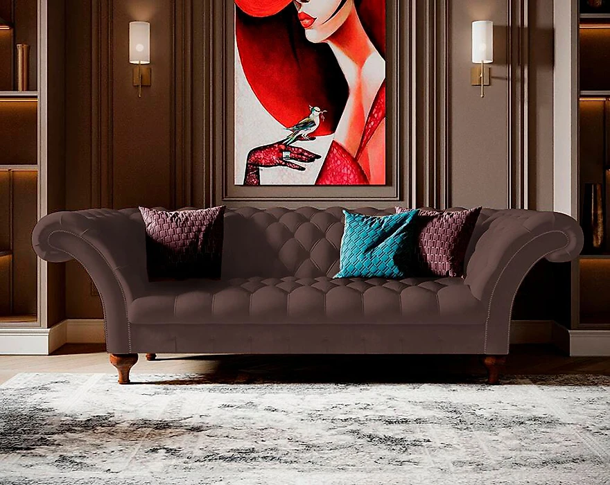 Коричневый диван Chester Lux Дизайн 5