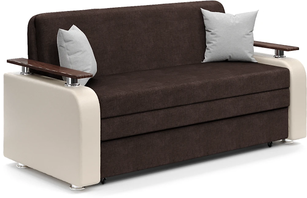 Выкатной диван с ящиком для белья Леонард-2 Браун