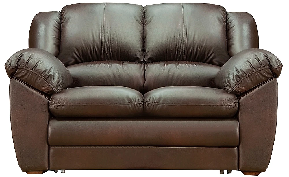 Раскладной кожаный диван Оберон-2 Шоколад кожаный