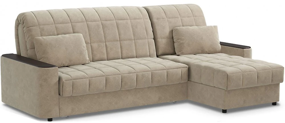 угловой диван с металлическим каркасом Даллас Беж