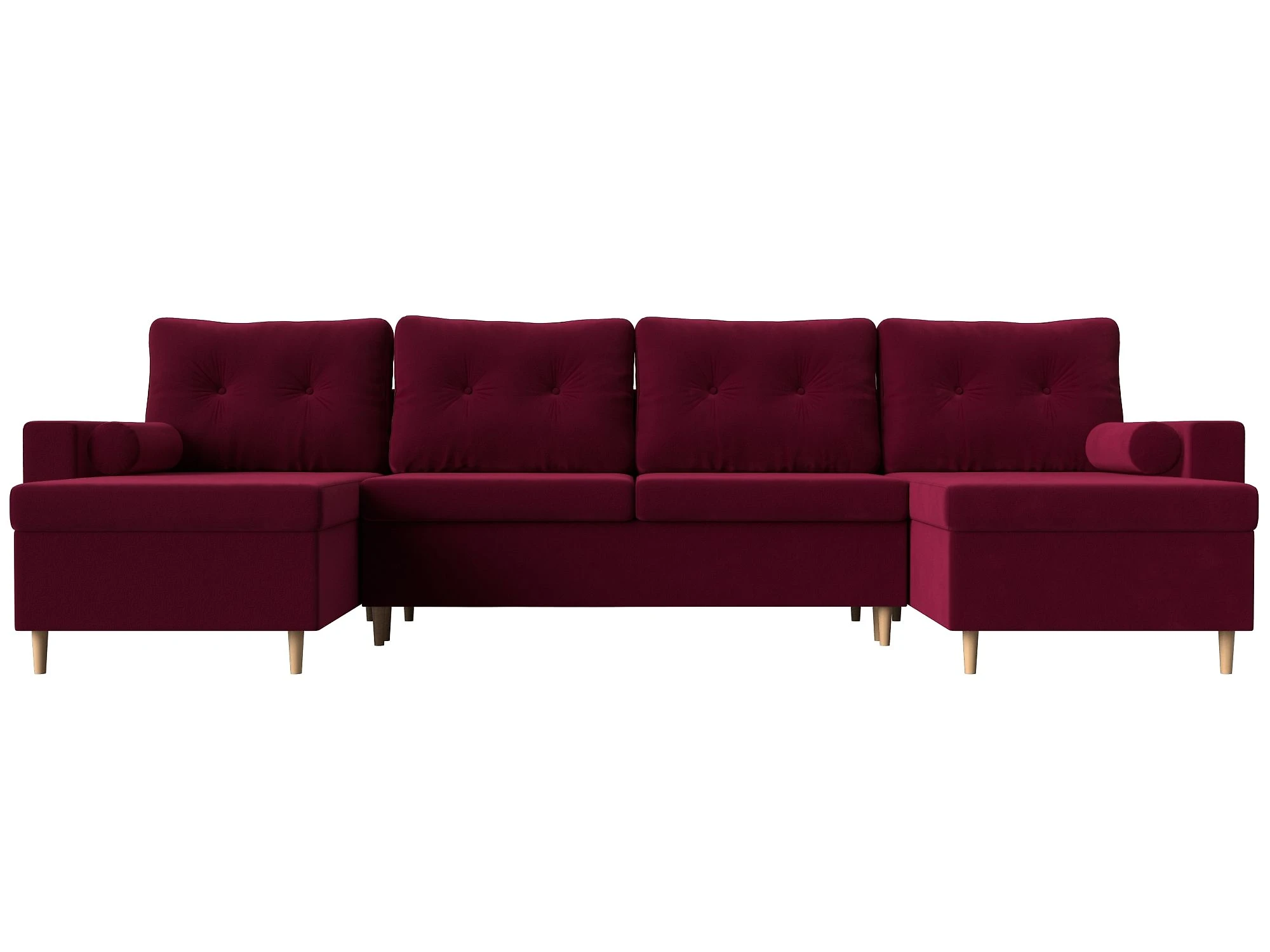 Красный модульный диван Белфаст-П Дизайн 10