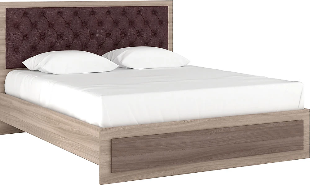 Кровать с каретной стяжкой Луиза-1 КС Дизайн-1