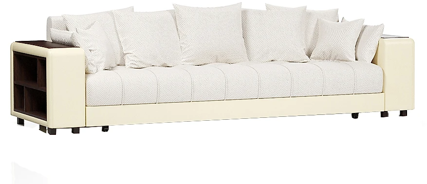 Прямой диван со столом Дубай Вайт