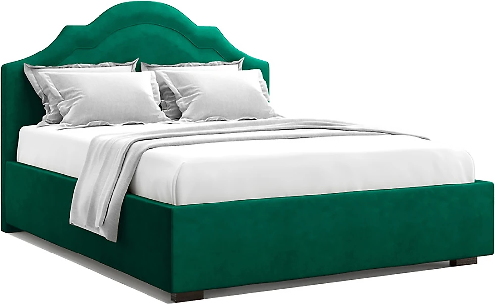 Современная двуспальная кровать Мадзоре Изумруд