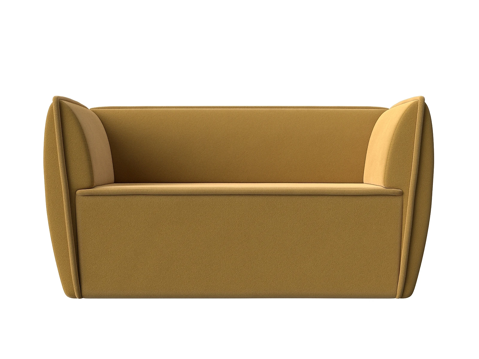 Жёлтый прямой диван Бергамо-2 Дизайн 11