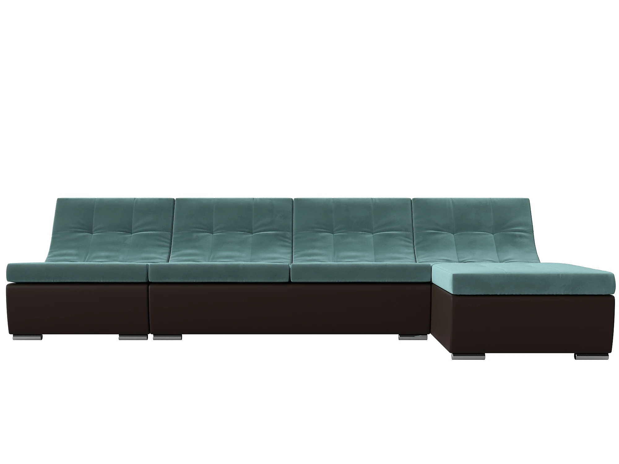 Угловой диван с канапе Монреаль Плюш Дизайн 3