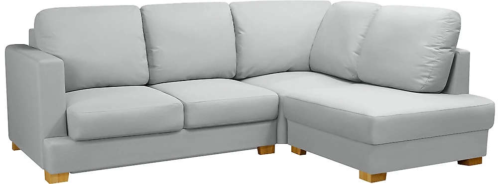 Угловой диван с механизмом пантограф Плимут Мини Лайт Грей