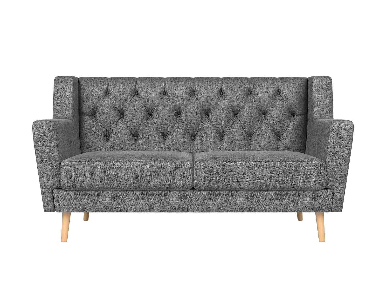 Прямой диван серого цвета Брайтон Кантри Дизайн 3
