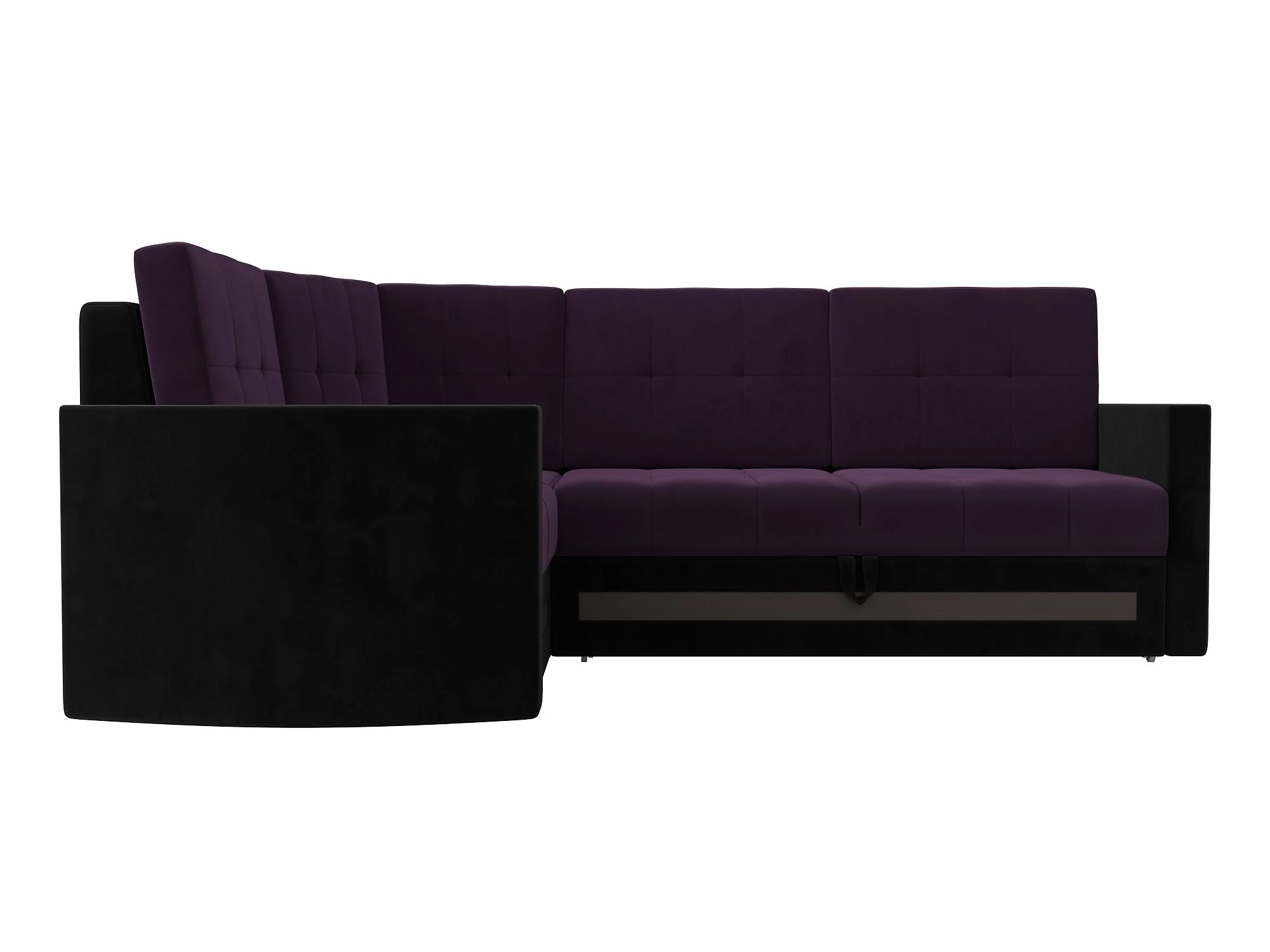 Угловой диван фиолетовый Белла Плюш Дизайн 14