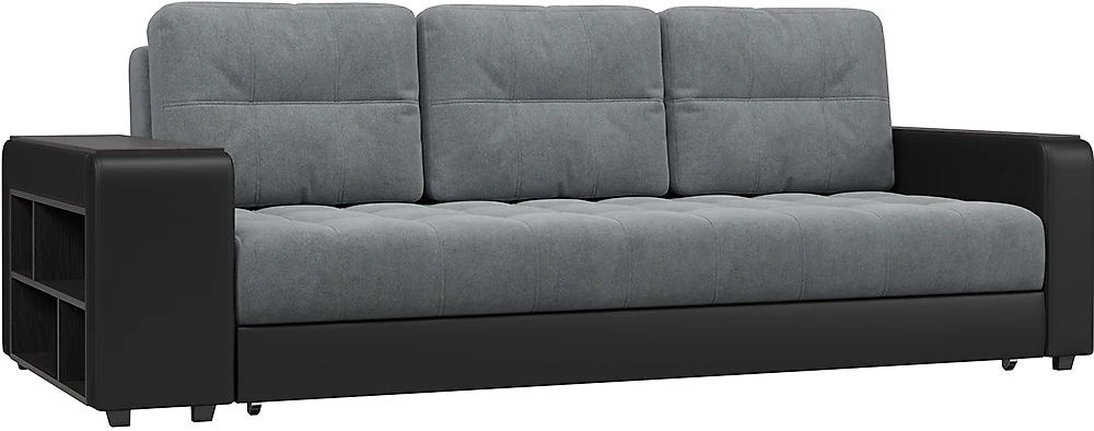 Прямой диван серого цвета Милан Меланж