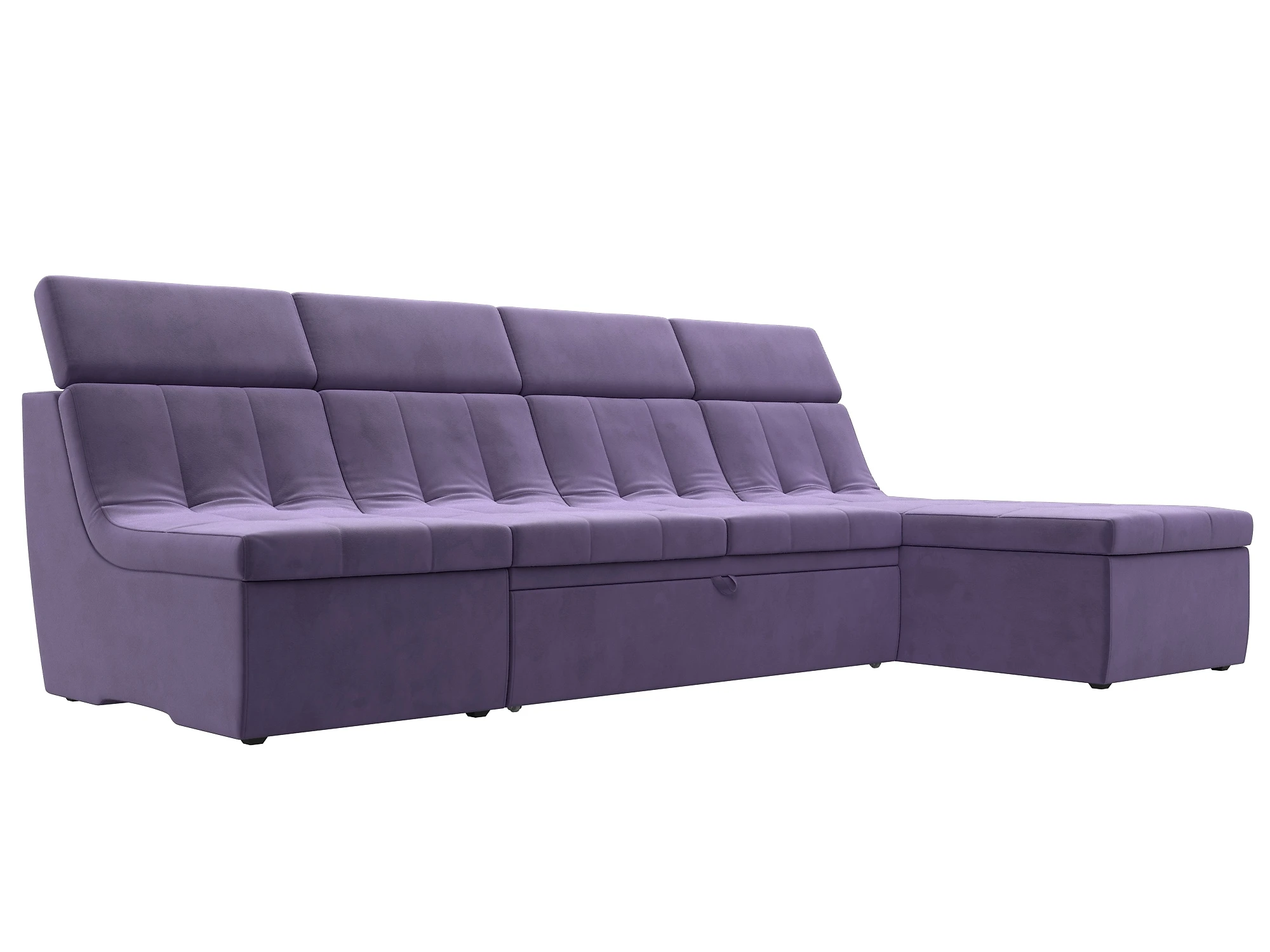  угловой диван с оттоманкой Холидей Люкс Плюш Дизайн 7