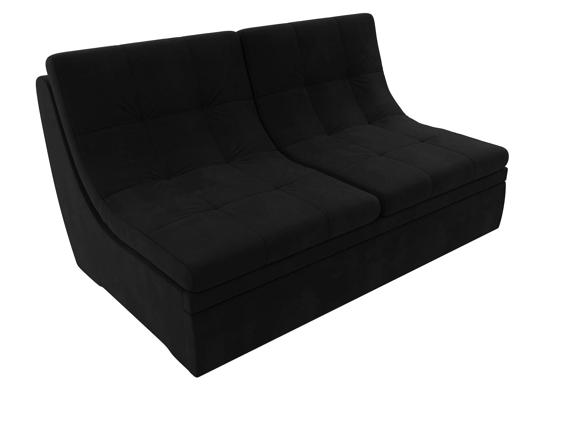 Чёрный модульный диван Холидей Дизайн 5