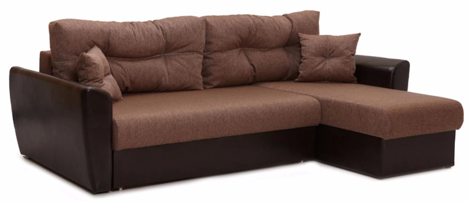 Угловой диван с подушками Амстердам Вудлайн Мокко
