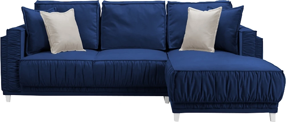 Синий угловой диван Бали Дизайн-4