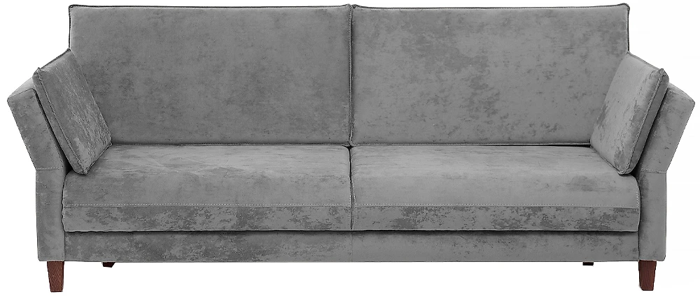 Прямой диван серого цвета Пекин Грей