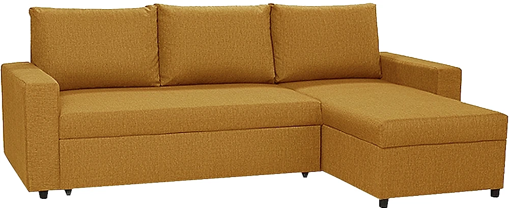 Двухместный угловой диван Орион (Торонто) Плюш Мастард