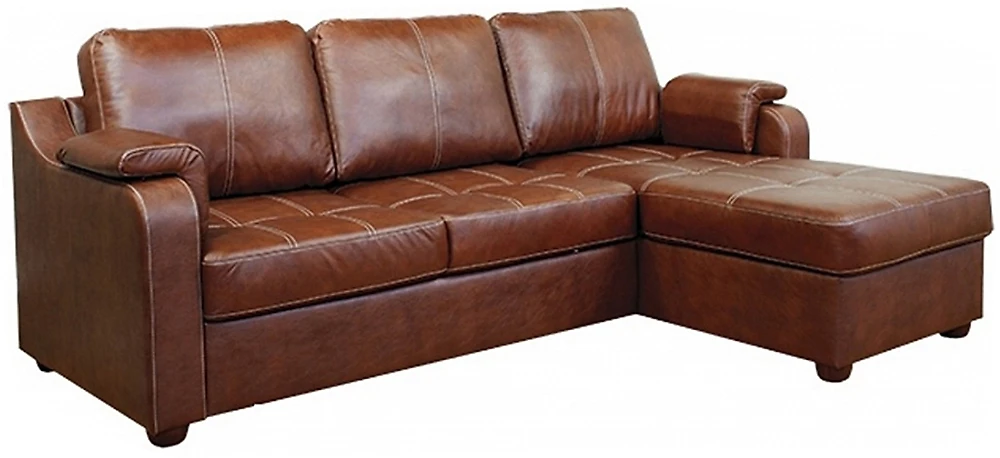 Прямой диван модерн Берета Дизайн 3 кожаный