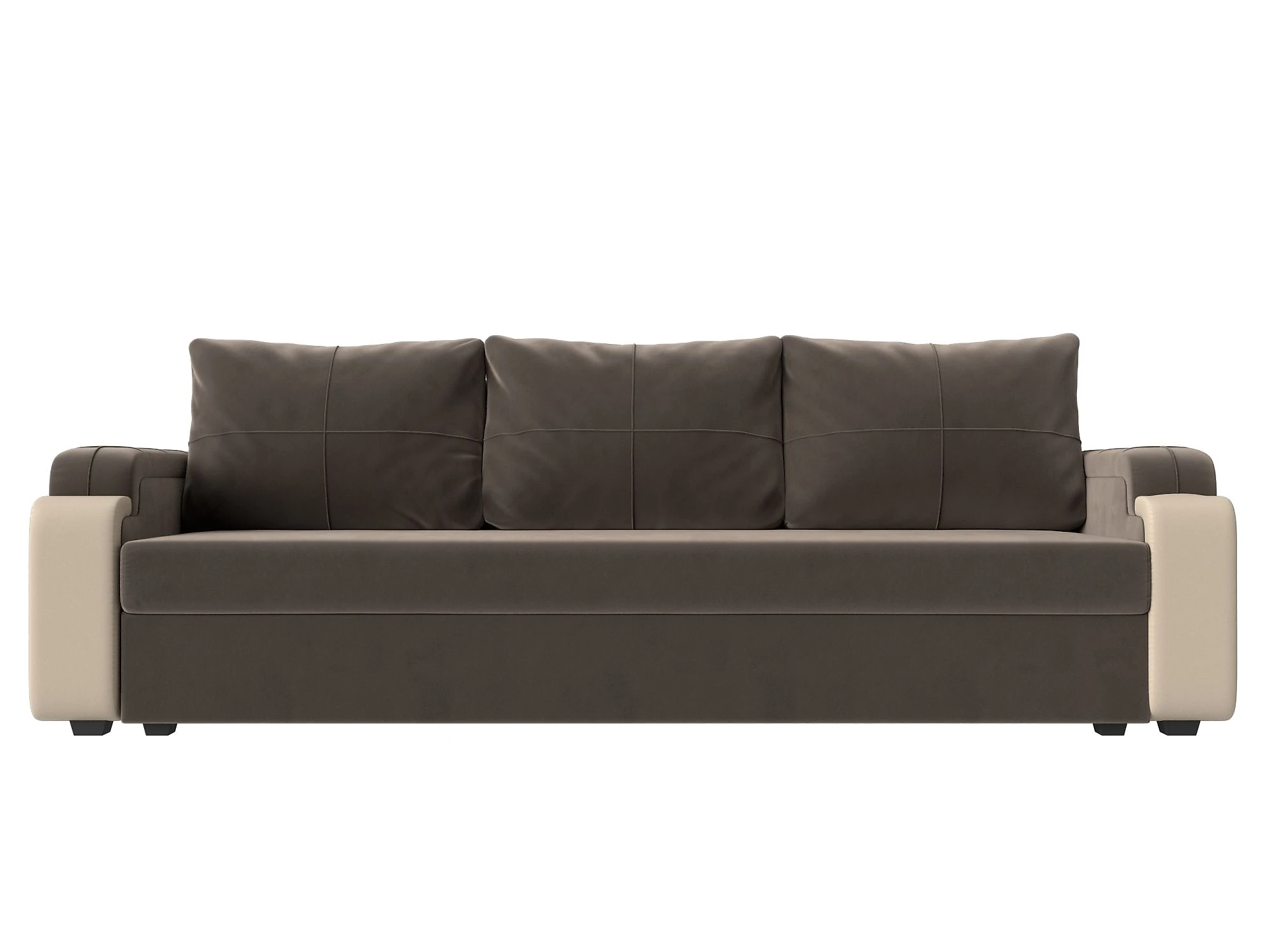 Прямой кожаный диван Николь Лайт Плюш Дизайн 5