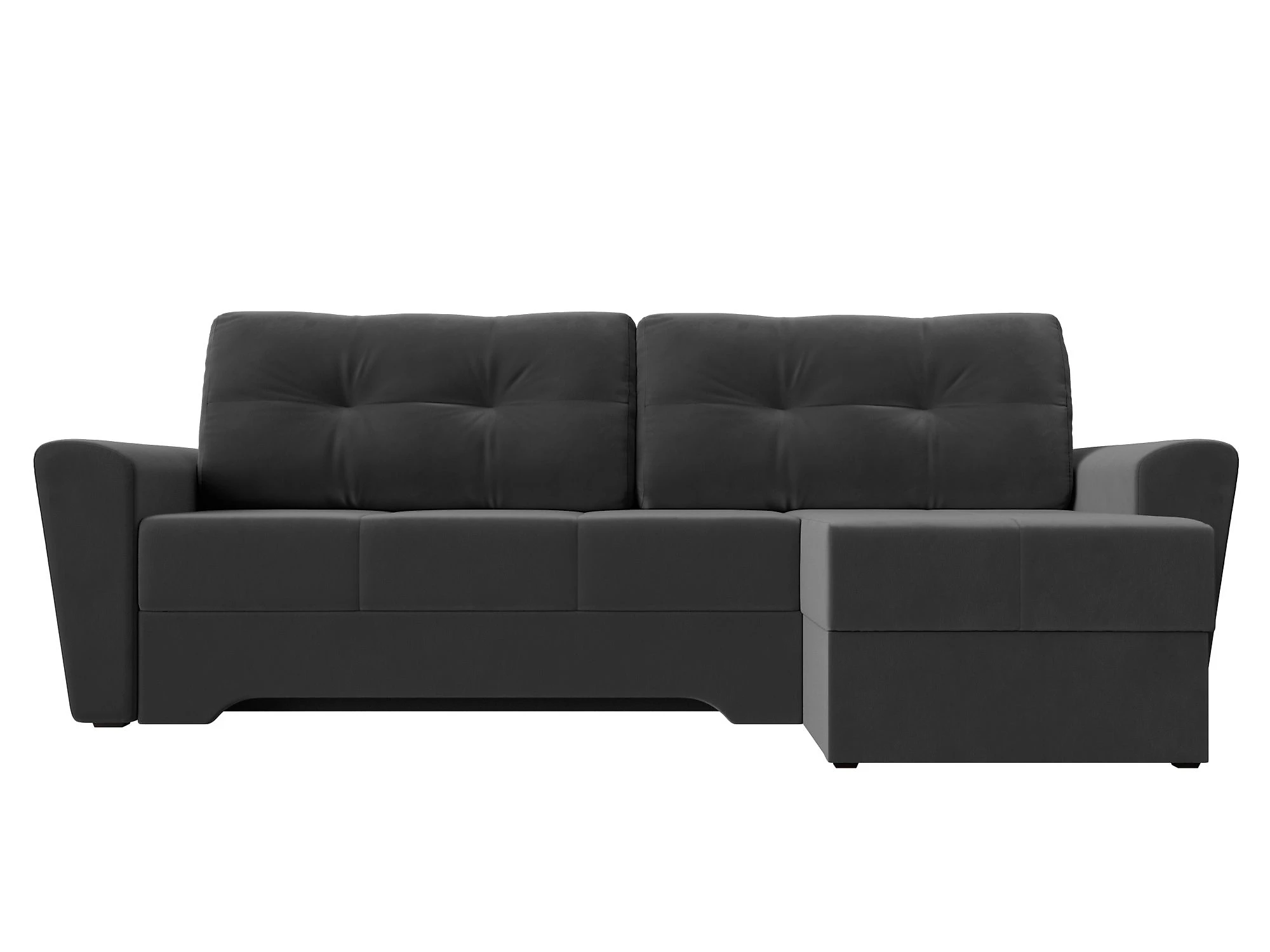 Угловой диван с ящиком для белья Амстердам Плюш Дизайн 5