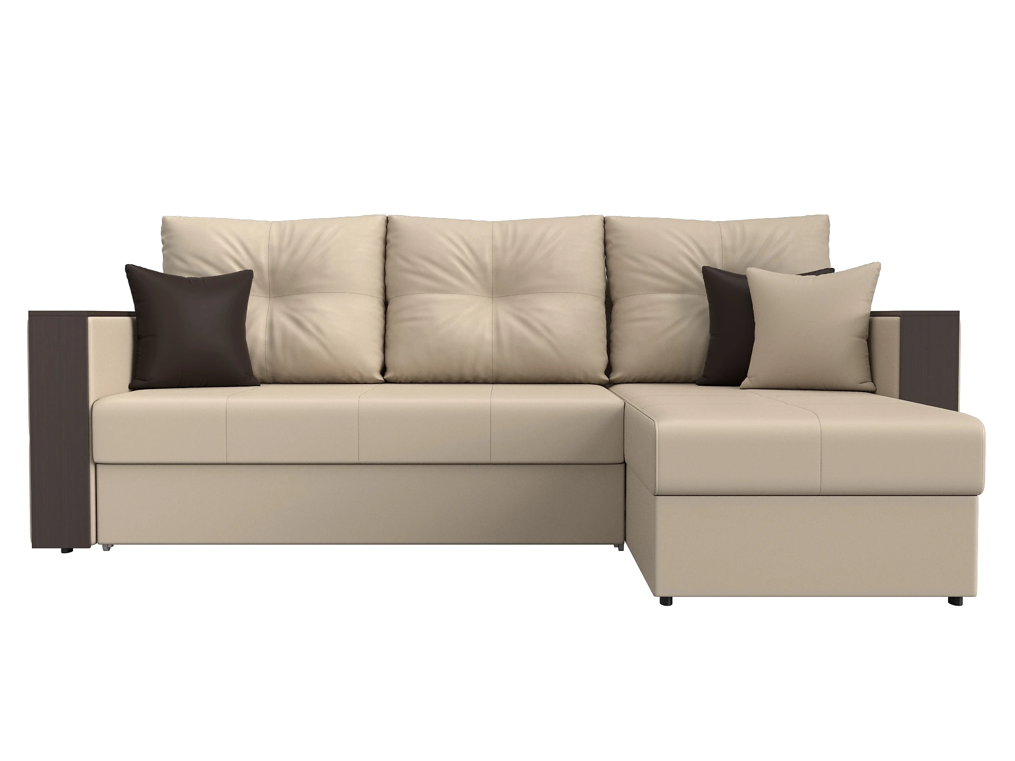 Раскладной кожаный диван Валенсия Дизайн 3