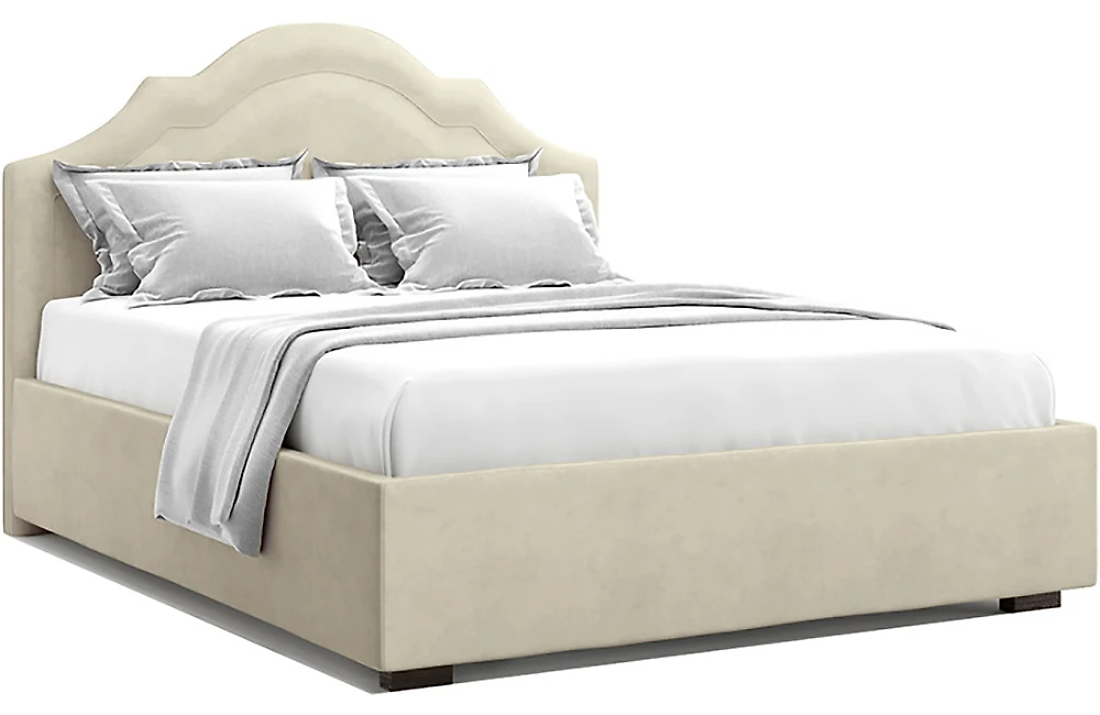 Современная двуспальная кровать Мадзоре Беж