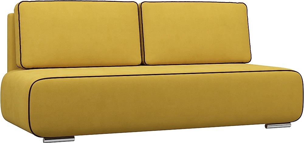 Жёлтый прямой диван Лаки Дизайн 6