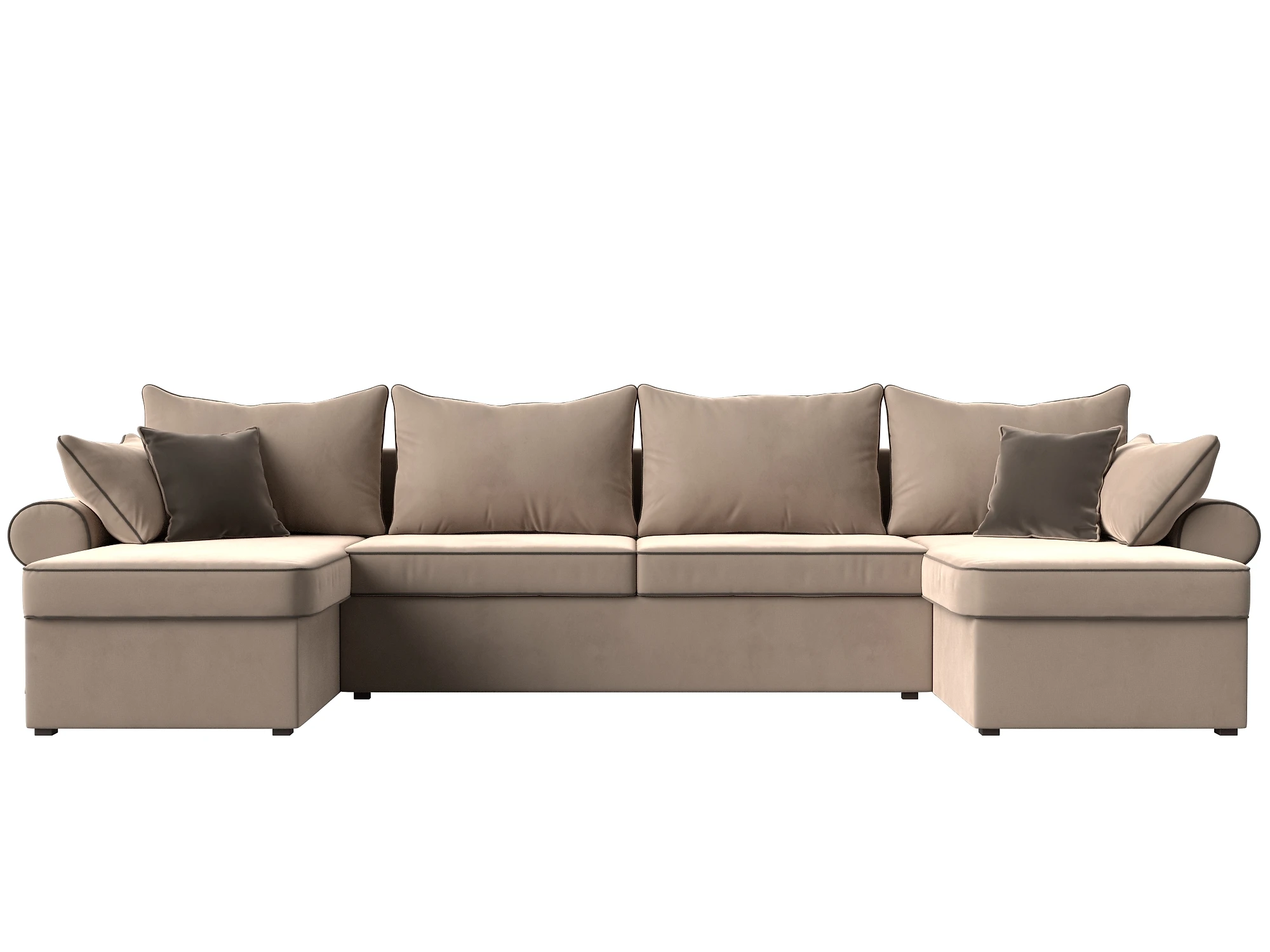 Угловой диван для гостиной Элис-П Плюш Дизайн 1
