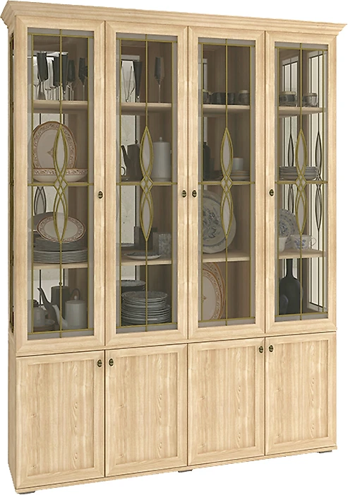 Шкаф со стеклянными дверцами Витраж-8
