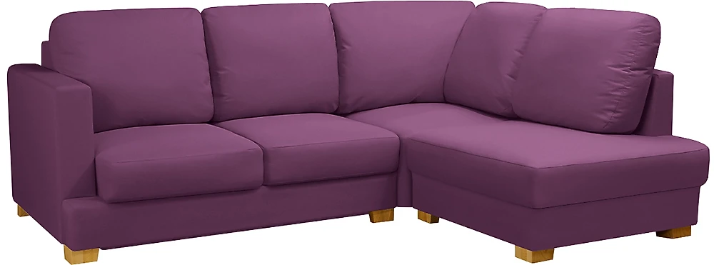 Угловой диван с механизмом пума Плимут Мини Фиолет